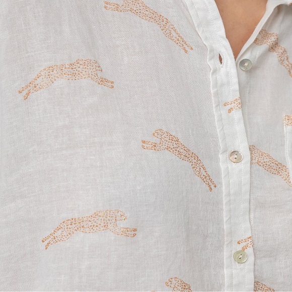 Rails Charli golden cheetah shirt - Picture 3 of 9